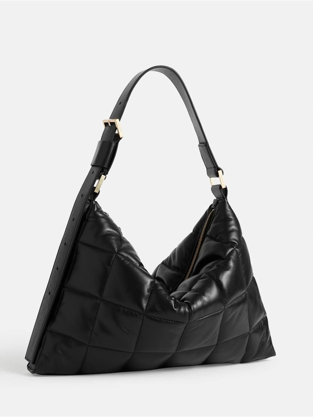 AllSaints Edbury Leather Quilted Shoulder Bag